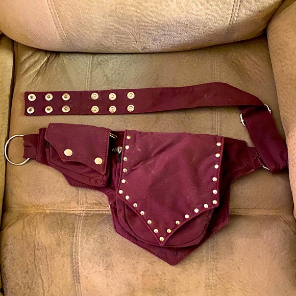 Handbags - Maroon hip bag